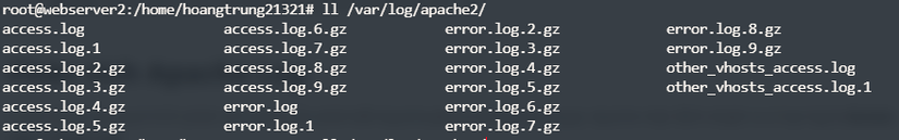 Apache log directory listing