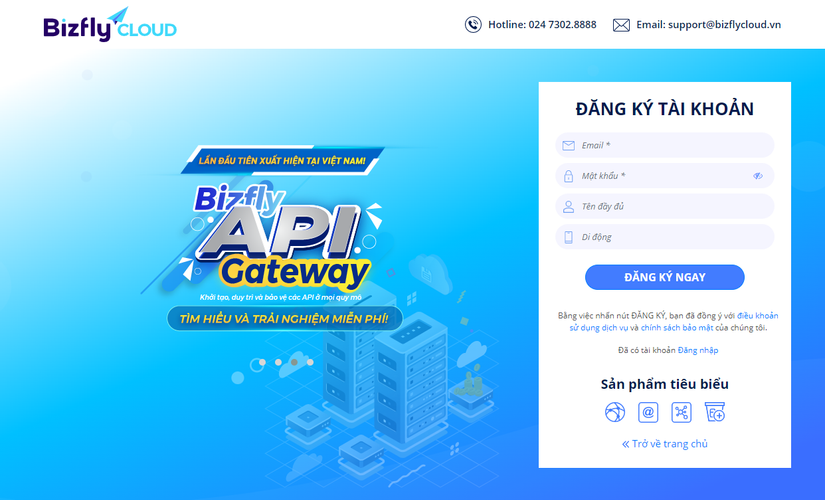 BizflyCloud registration