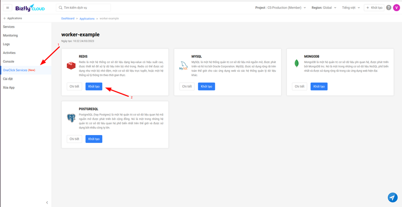 OneClick Redis deploy