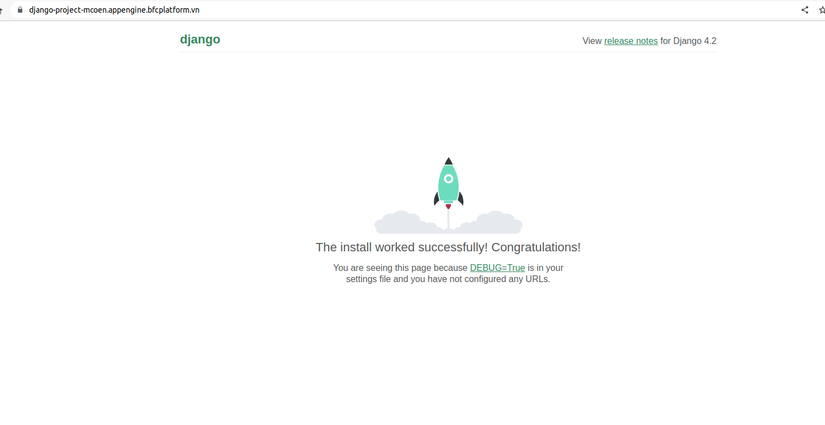 Live Django site