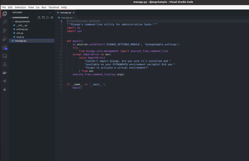 Django project structure