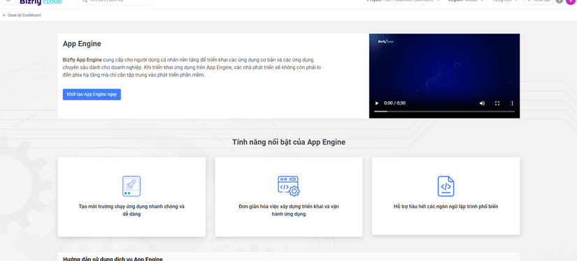 Creating a new App Engine app