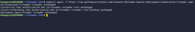 Reloader installation resources