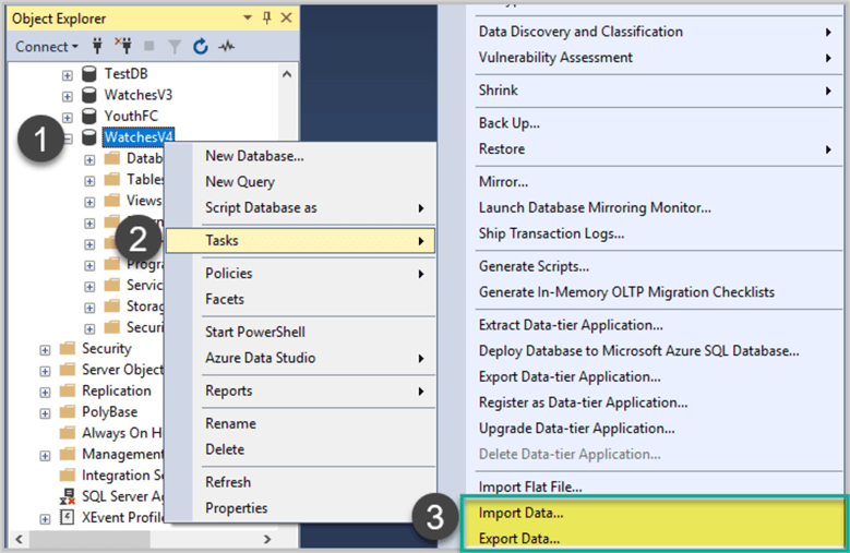 SSMS backup options