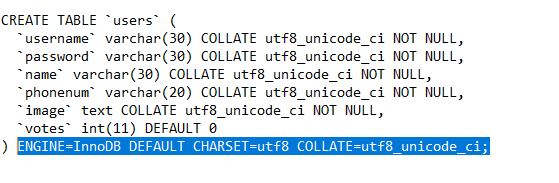 A dump defaulting to the InnoDB engine